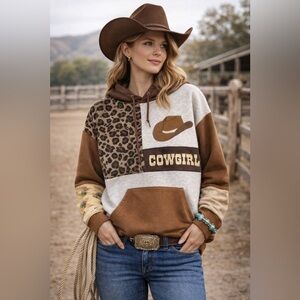 Cowgirl Patchwork Hoodie